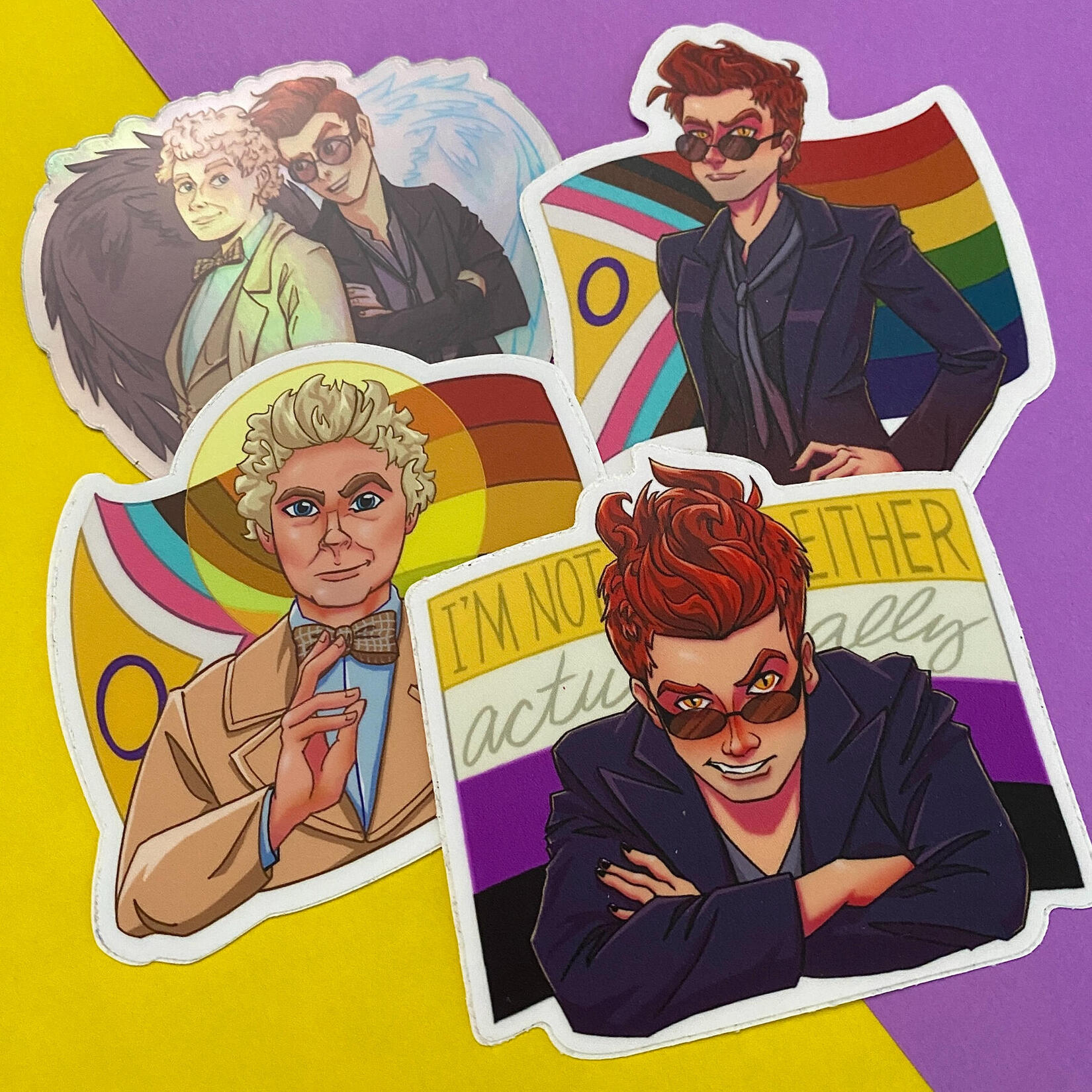 Good Omens Stickers Good Omens Stickers